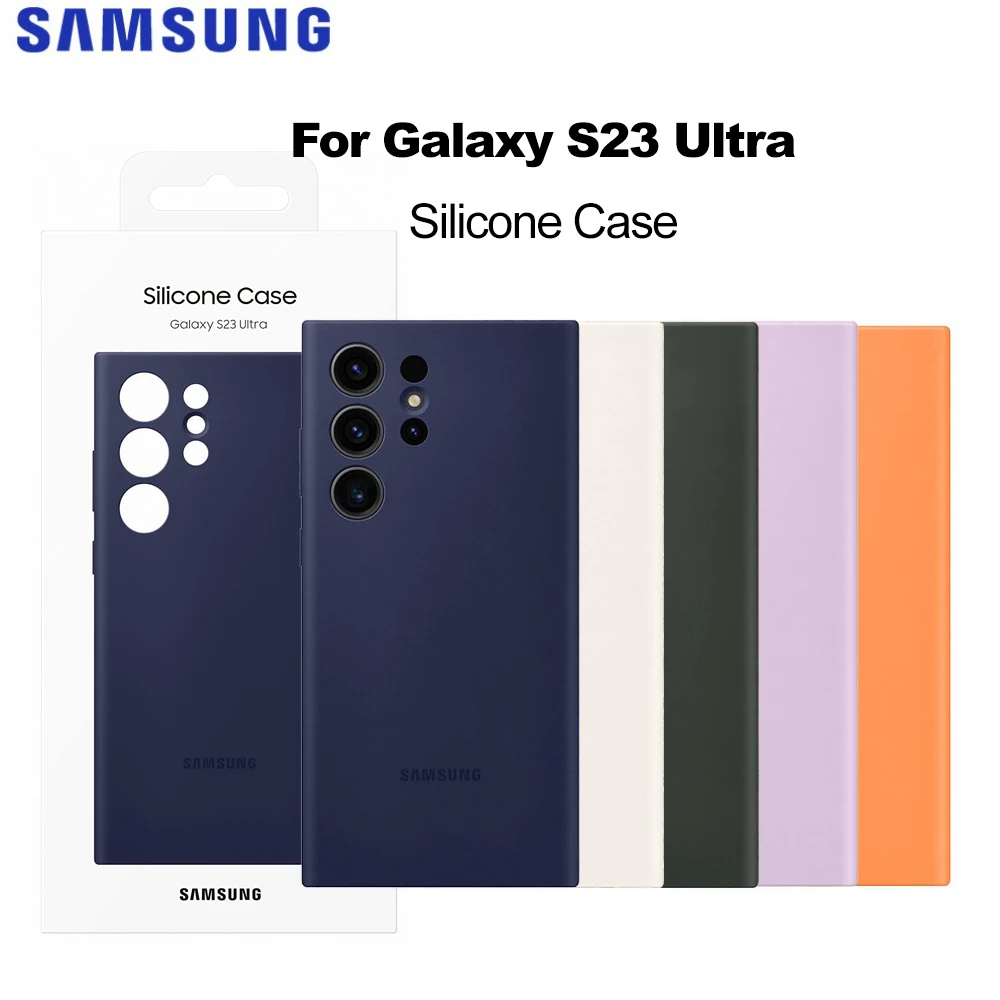 Original Samsung Galaxy S23 Ultra S23Ultra Silikon-Handyhülle, weiche Silikonhülle, seidig glatte Haptik, Schutzhülle EF-PS918TGEG