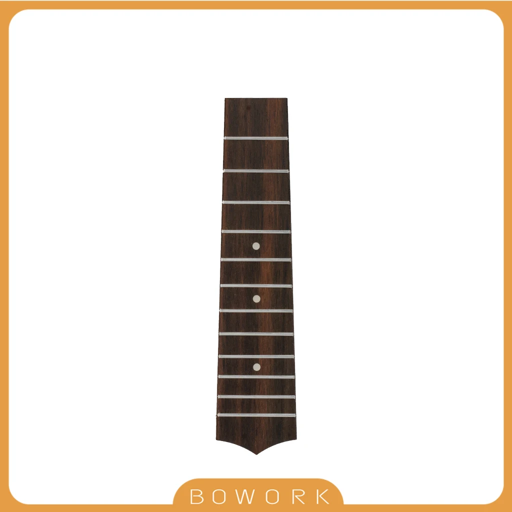 

21" Soprano Ukulele Fretboard Fingerboard 12-Fret Rosewood 4 Strings Guitar Accessories Ukulele Strings Fret Wood MOP Inlay Dots