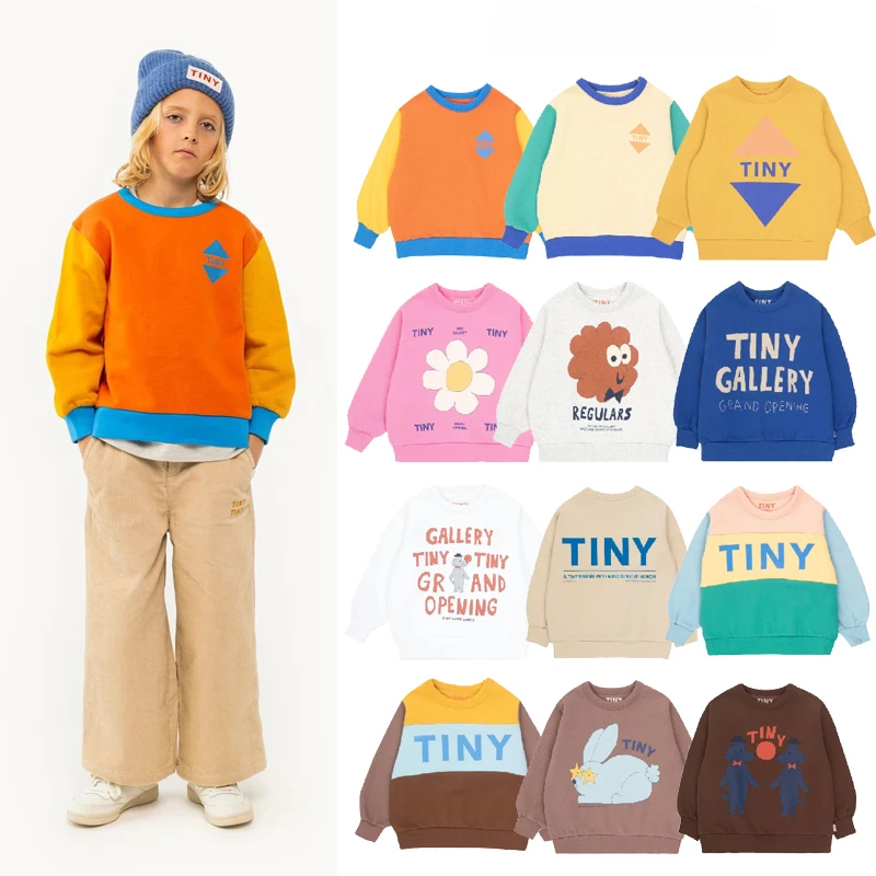 Kids Clothes TC Brand 2024 New Winter Boys Long Sleeve Sweater Fleece Warm Tops Baby Girls Hoodies Cartoon Children Outwear