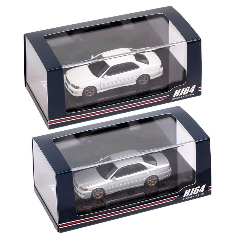 

HJ64 Small 1/64 Scale Chaser Tourer V JZX100 1996 JDM Sports Sedans 10 Spokes Diecast Car Model Toy Vehicles Hobby Japan Replica