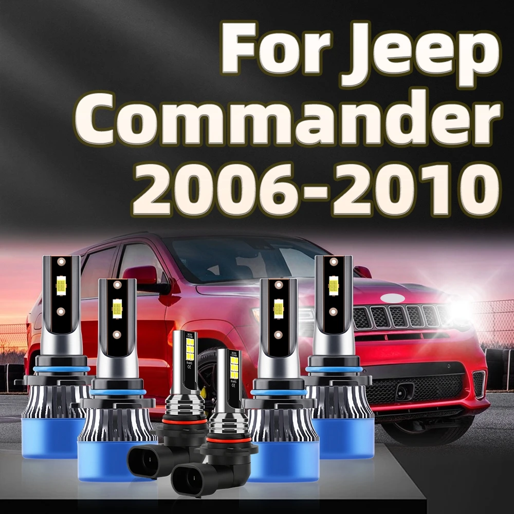 

Лампа для автомобильных фар, 9005 лм, 9006, 9145, 6000, 2006 K, 12 В, для Jeep Commander 2007, 2008, 2009, 2010,