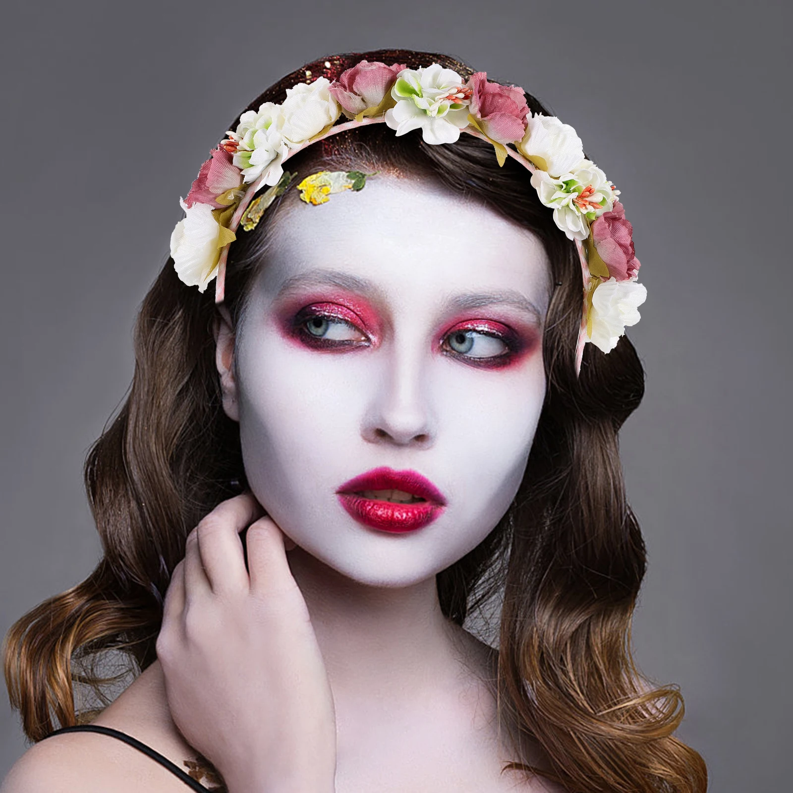 

1Pcs Delicate Floral Headpiece Flower Hairbands for Women Wedding Fairy Crown Flower Hair Accessories
