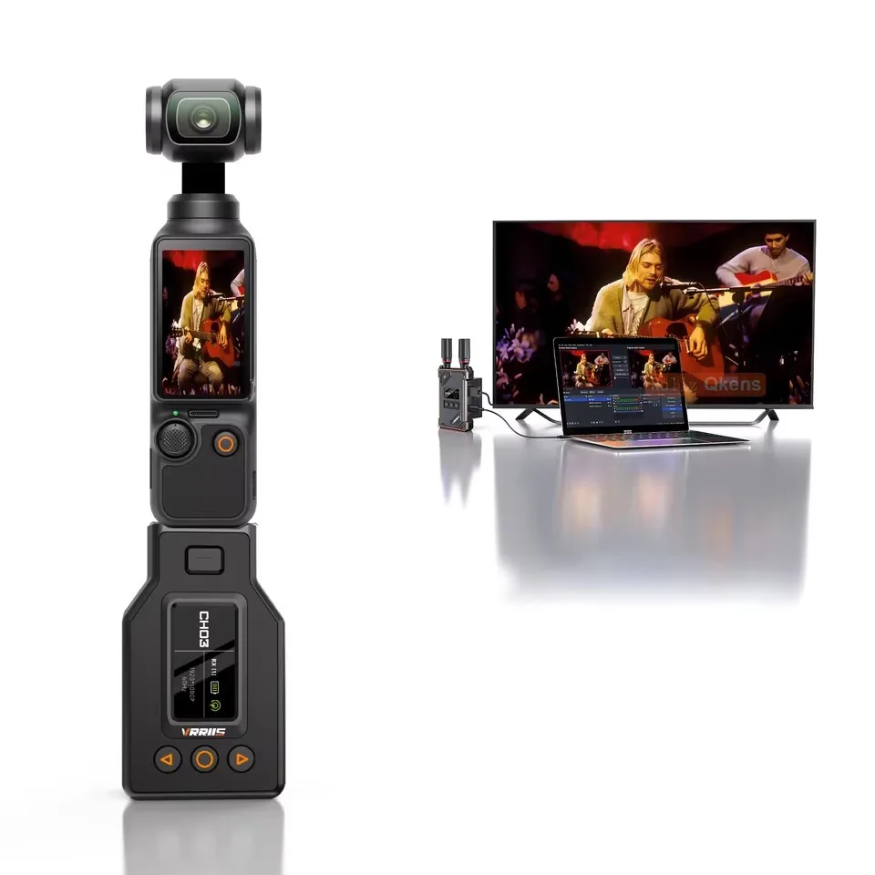 値下げ　VRRIS 1080P ワイヤレス映像伝送機器 VRRIIS ワイヤレスHDMIエクステンダー ビデオ送信機 受信機 DJI Pocket