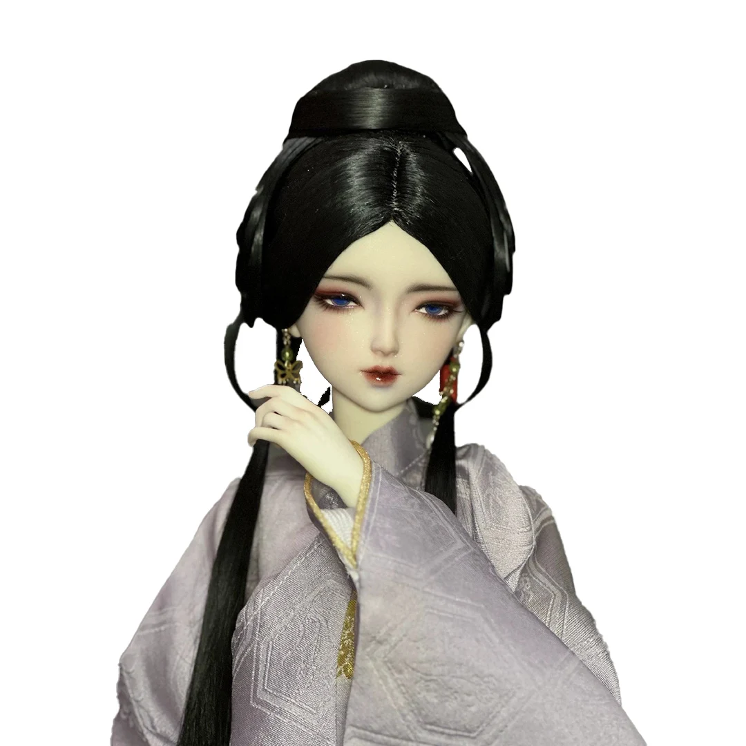 

1/4 1/3 Ancient Costume BJD Wig Chinese Hanfu Fairy Long Hair Retro Wigs For BJD/SD MSD SD13 Girl SSDF Doll Accessories C2401