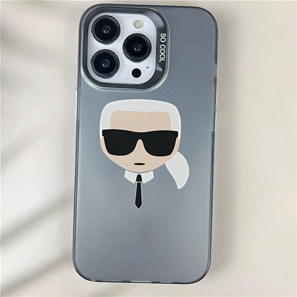 Famous designer Phone Case Matte Colored Silver For iPhone 15 14 13 12 11 Pro Max Plus XS X Shockproof Hard Cover