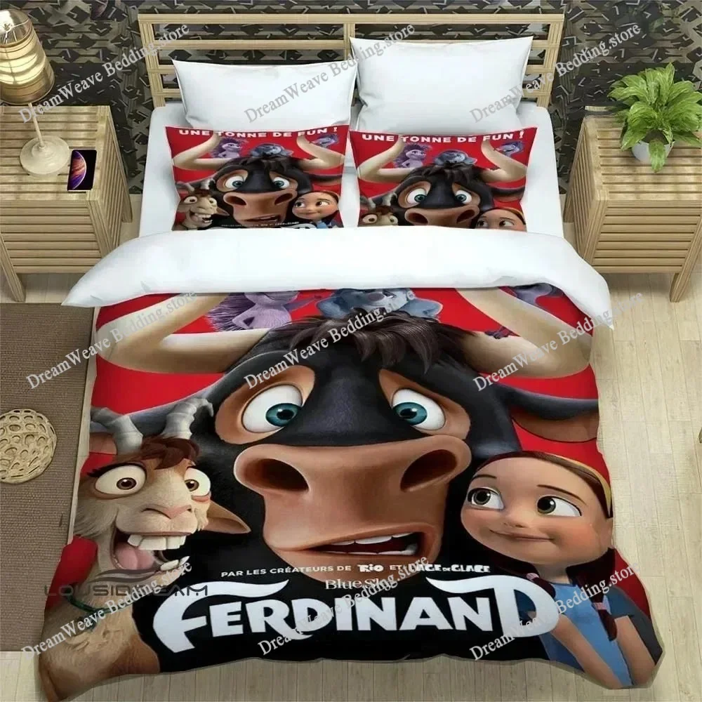 

3D Print Cartoon Ferdinand Bedding Sets Exquisite Bed Supplies Set Duvetcover Bed Comforter Luxury Birthday Gift Quilt Cover