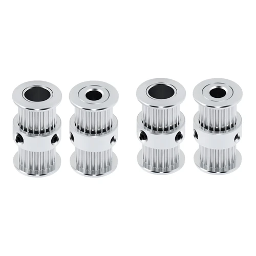 5Pcs Aluminum Dual GT2 6mm Width 20 Tooth Teeth 2GT Timing Drive Pulley Pully Wheels Gear For 3D Printer Bore=5mm/8mm