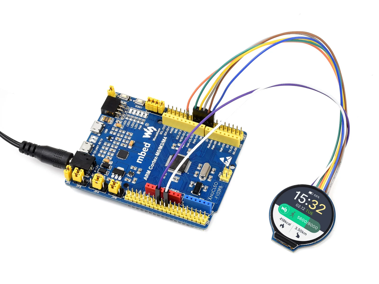 Picture 6: Waveshare 1.28inch Round LCD Display Module,65K RGB Colors,240x240,SPI Interface,Support Raspberry Pi/Jetson Nano/Arduino