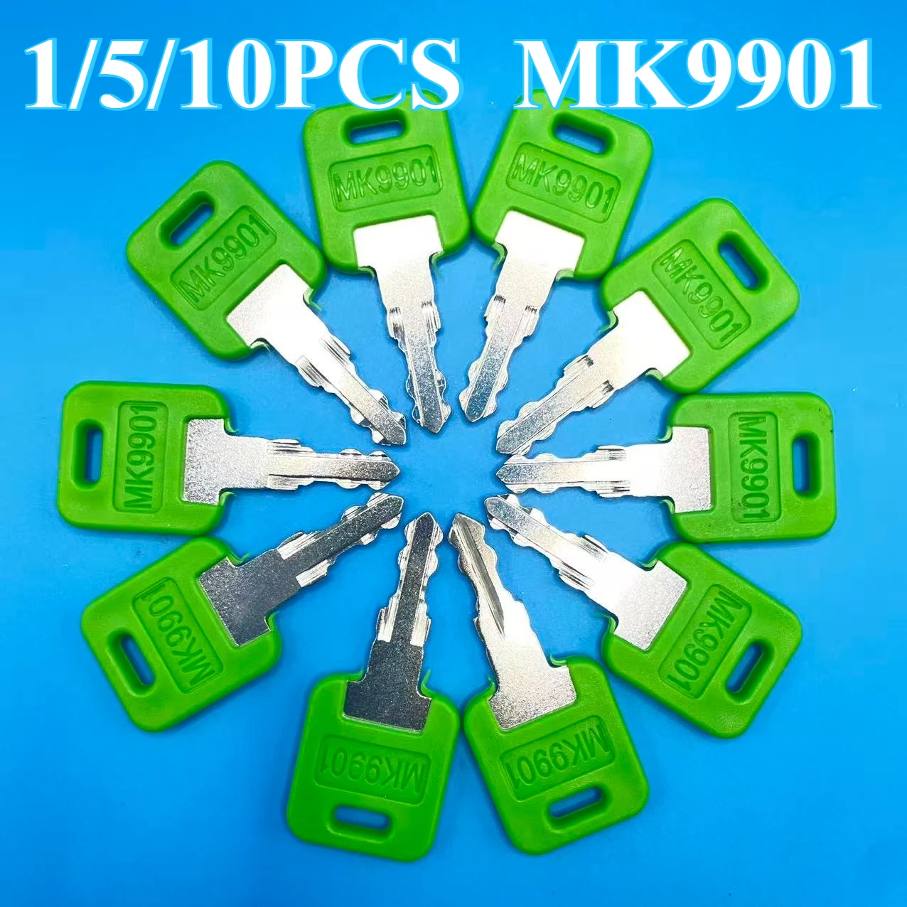 1/5/10PCS MK9901 RV Camper Key MK9901 6601 Compatible with MK9901 FIC Motorhome Master Green CF HF EF Codes Series new