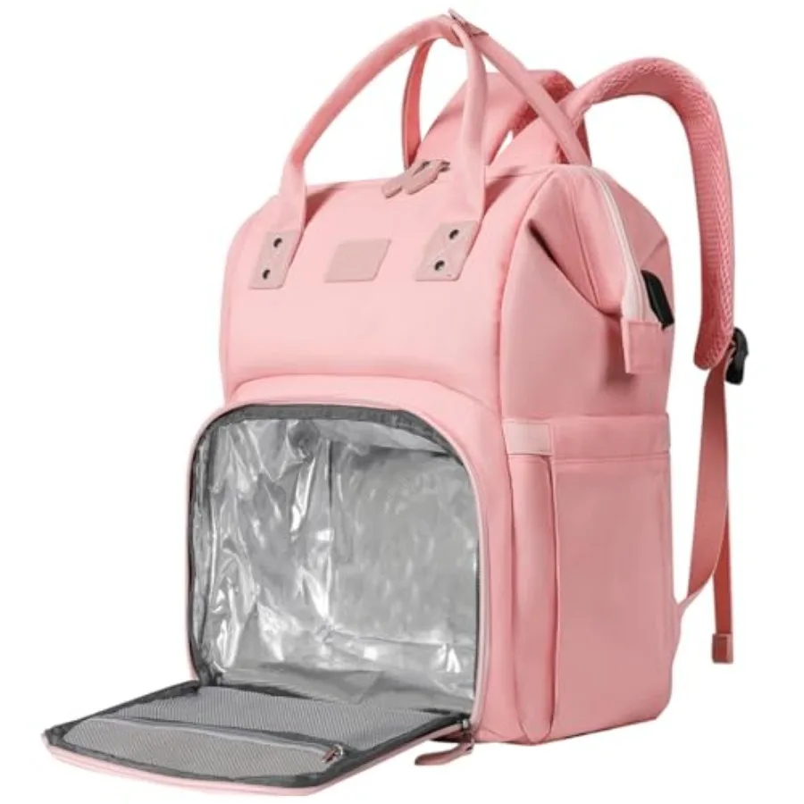 

Women's Insulated Laptop Backpack Lunch Cooler Bookbag with USB Port for Women 15.6/14/13 Inch Laptop,Gift For Her