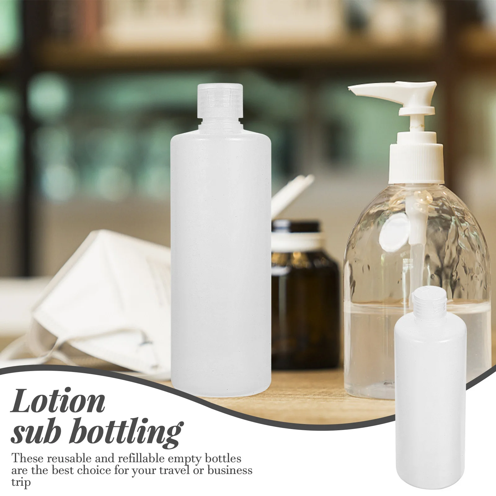 3 قطعة زجاجات السفر الفرعية المحمولة إعادة الملء غسول الحاويات للشامبو غسل الجسم كريم موزع متعددة الوظائف زجاجة فارغة #1