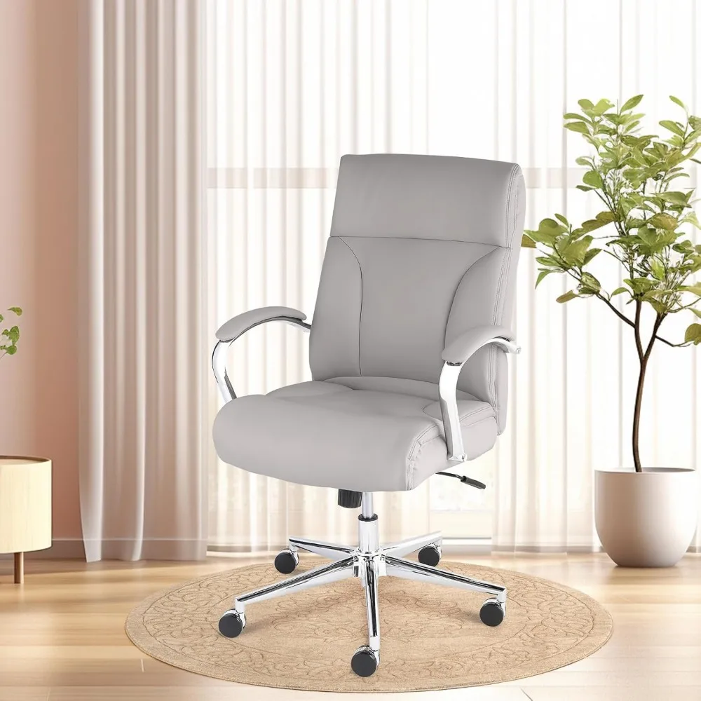 

Computer Armchair Computer Desk Chair for Study (Grey) Home Office Desk Chairs Gamer Pc Chair Gaming Ergonomic Swivel Furniture