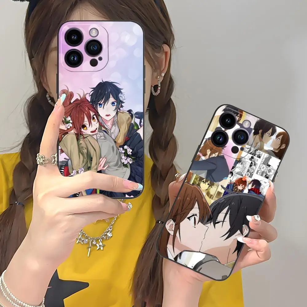 

Anime Horimiya Mobile Phone Case for iPhone 16 15 14 13 12 11 X XR XS 8 7 Pro Max Plus Mini Colour Printing Luxury Pretty Cover