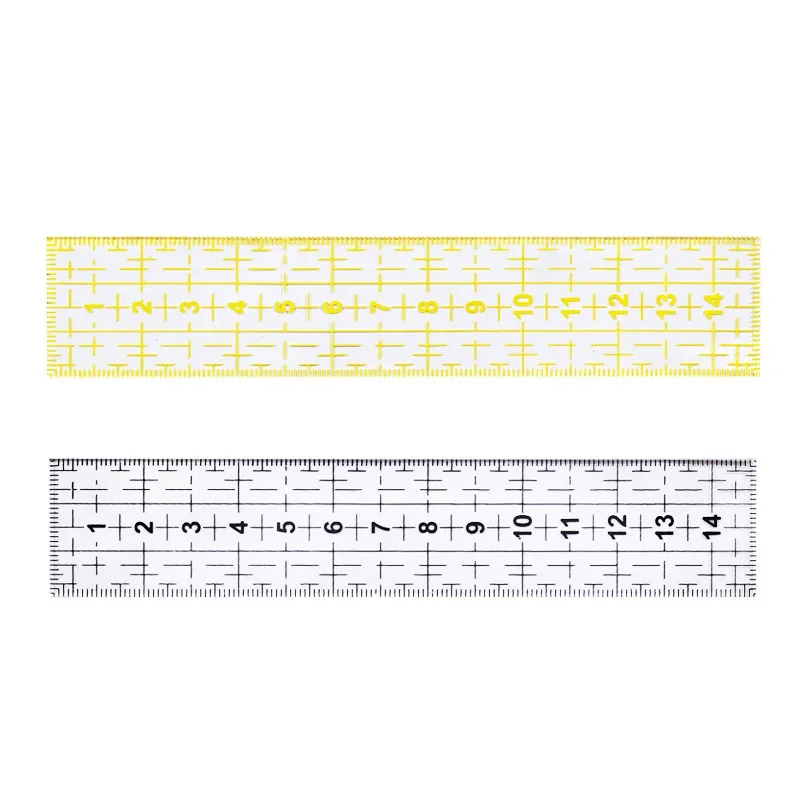 3X15CM Plastic Transparent French Curve Ruler SplIne Sewing Patchwork Feet Tailor Yardstick Cloth Cutting Rulers Measuring Tool