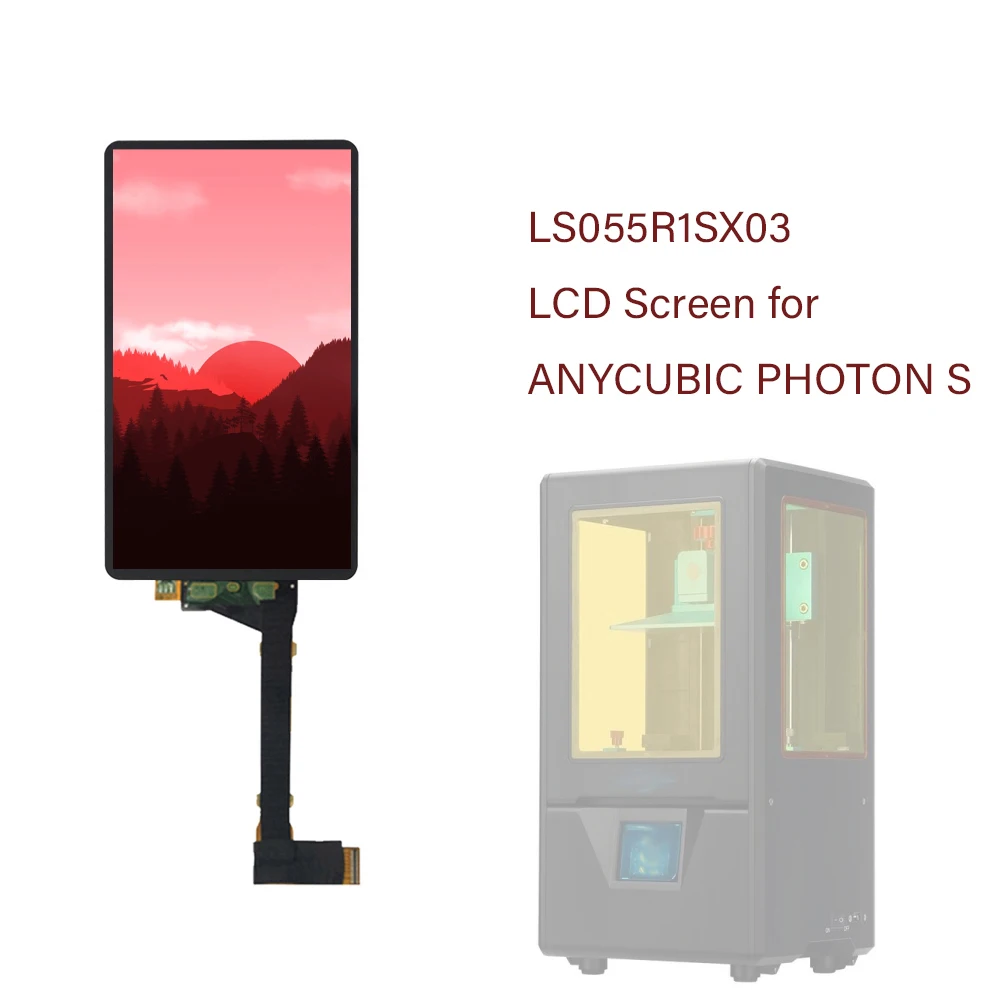 Appty To ANYCUBIC Photon S PhotonS 3D Printer LS055R1SX03 2K LCD With Glass