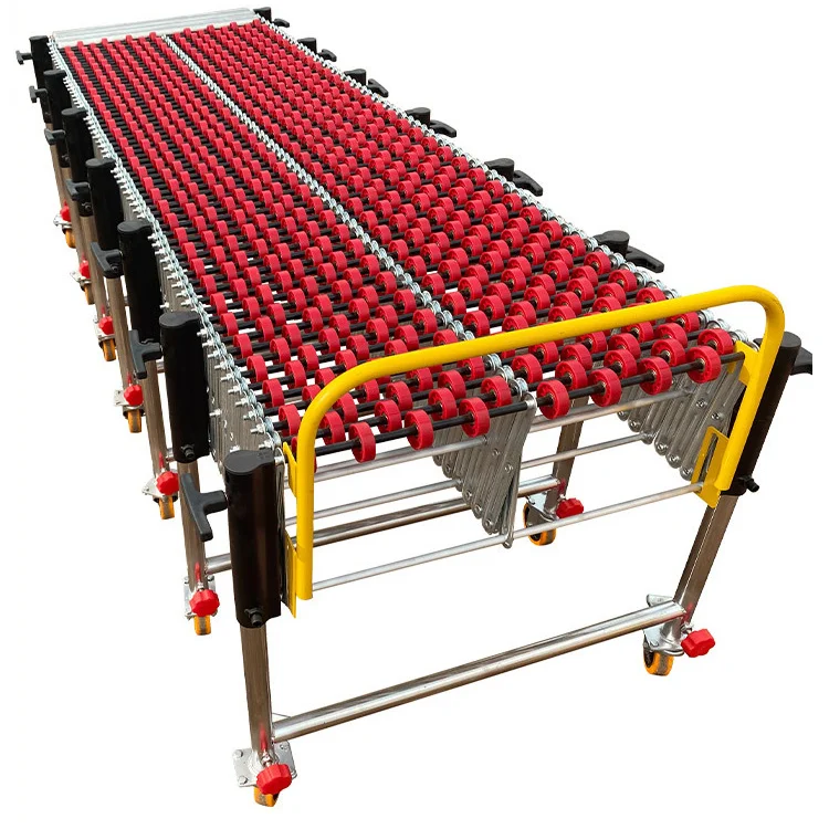 Heavy Duty Stainless Steel Transmission Roller Conveyor Machine System Replacement Felexiable Gravity Roller Conveyor