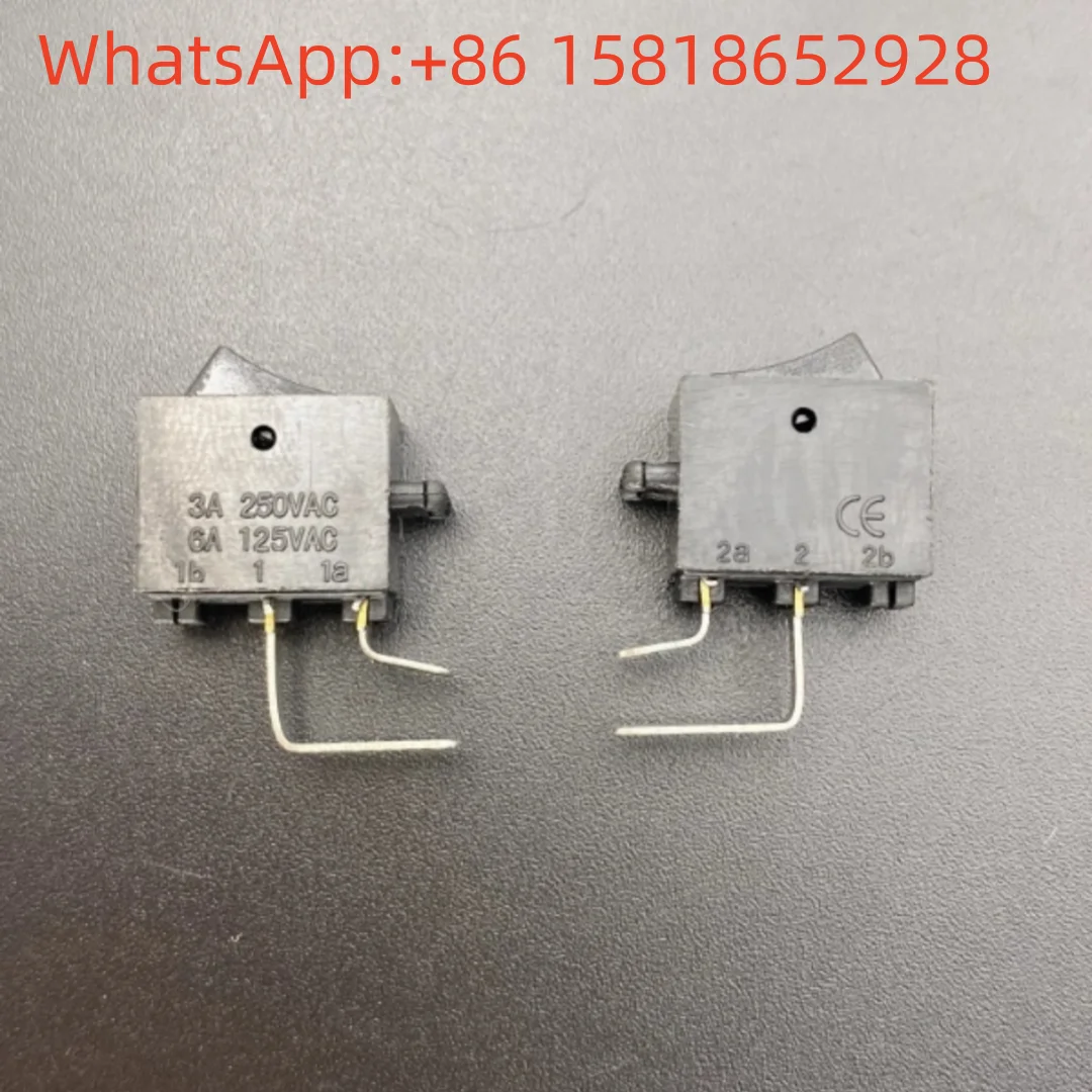 10 pieces KCD-106 mini small power rocker boat-shaped switch 2 pins 2 positions PCB set-top box IO router button
