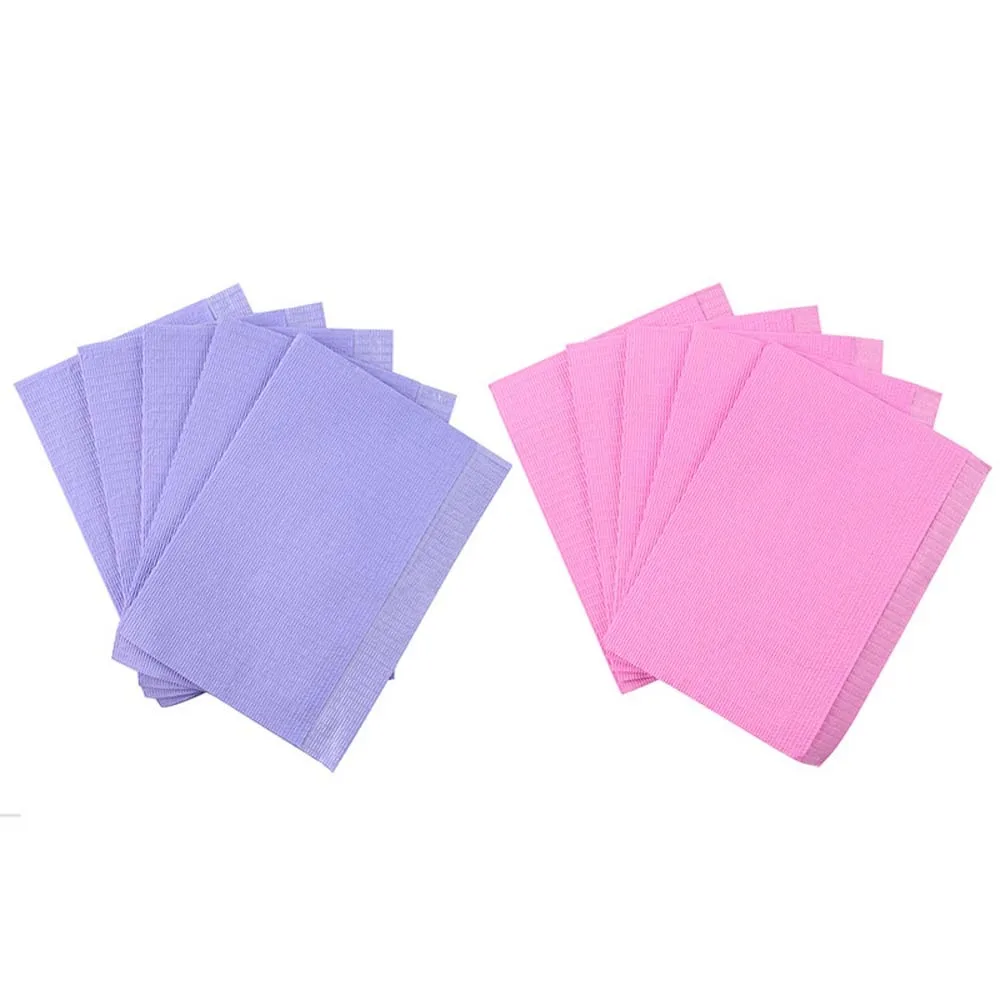 5 Teile/satz Einmalige Verwendung Nagel Tisch Matte Papier Wasserdichte doppelseitige Einweg Nagel Tisch Pad Lila Maniküre Zubehör