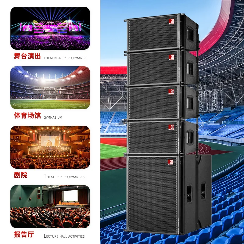 10-Zoll-12-Zoll-Linear-Array-Audioset, große, wasserdichte Performance-Audiogeräte für den Außenbereich