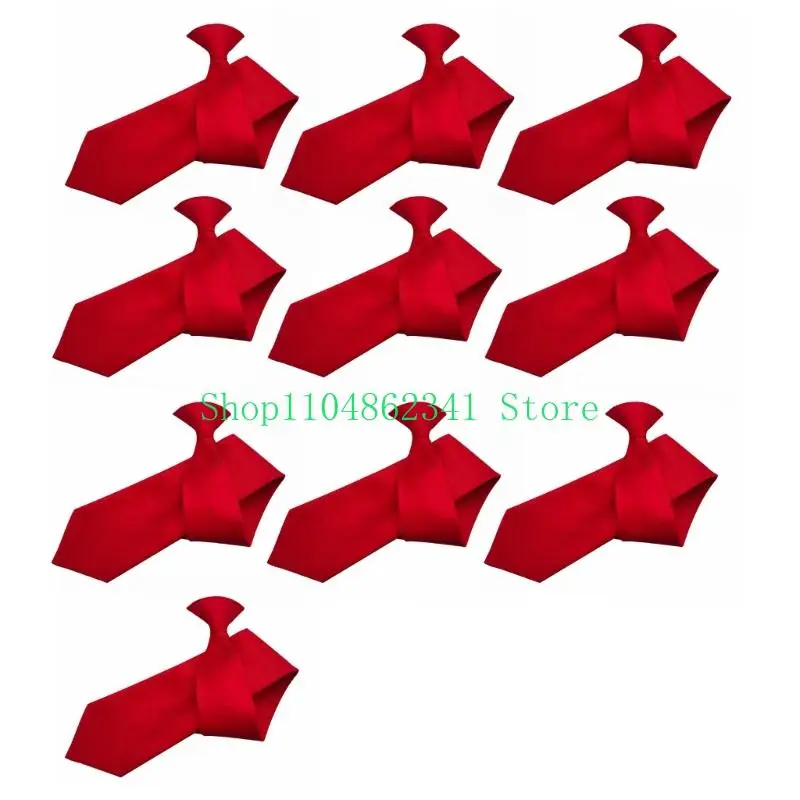 Clip 5asd cravatta cravatta cravatta facile da indossare cravatta per il collo per evento formale business 10x