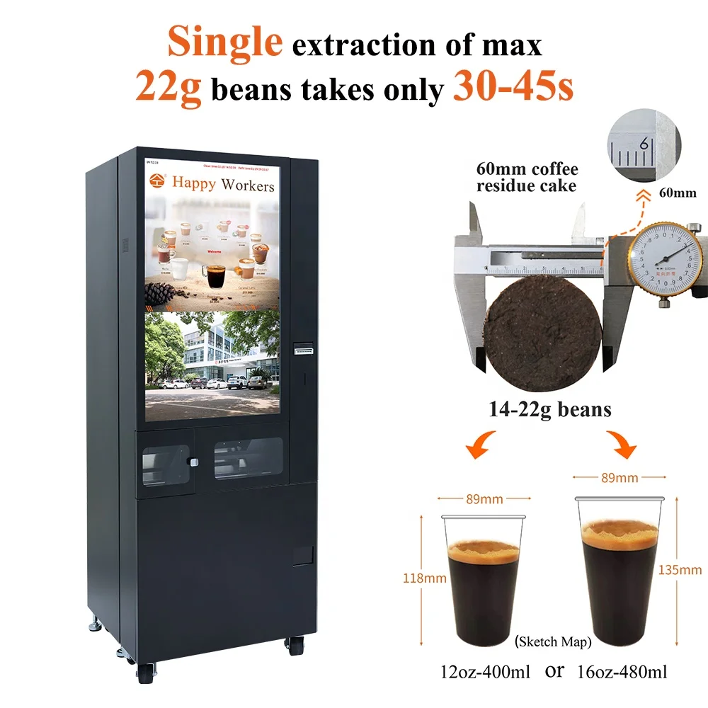 Commercial Automatic Coffee Vending Machines Vending Machine Coffee Hot and Cold