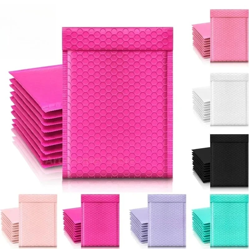 100PCS Shipping Packaging Supplies Multicolor Packing Bag Bags Small Business Bubble Envelope Mailing Office School