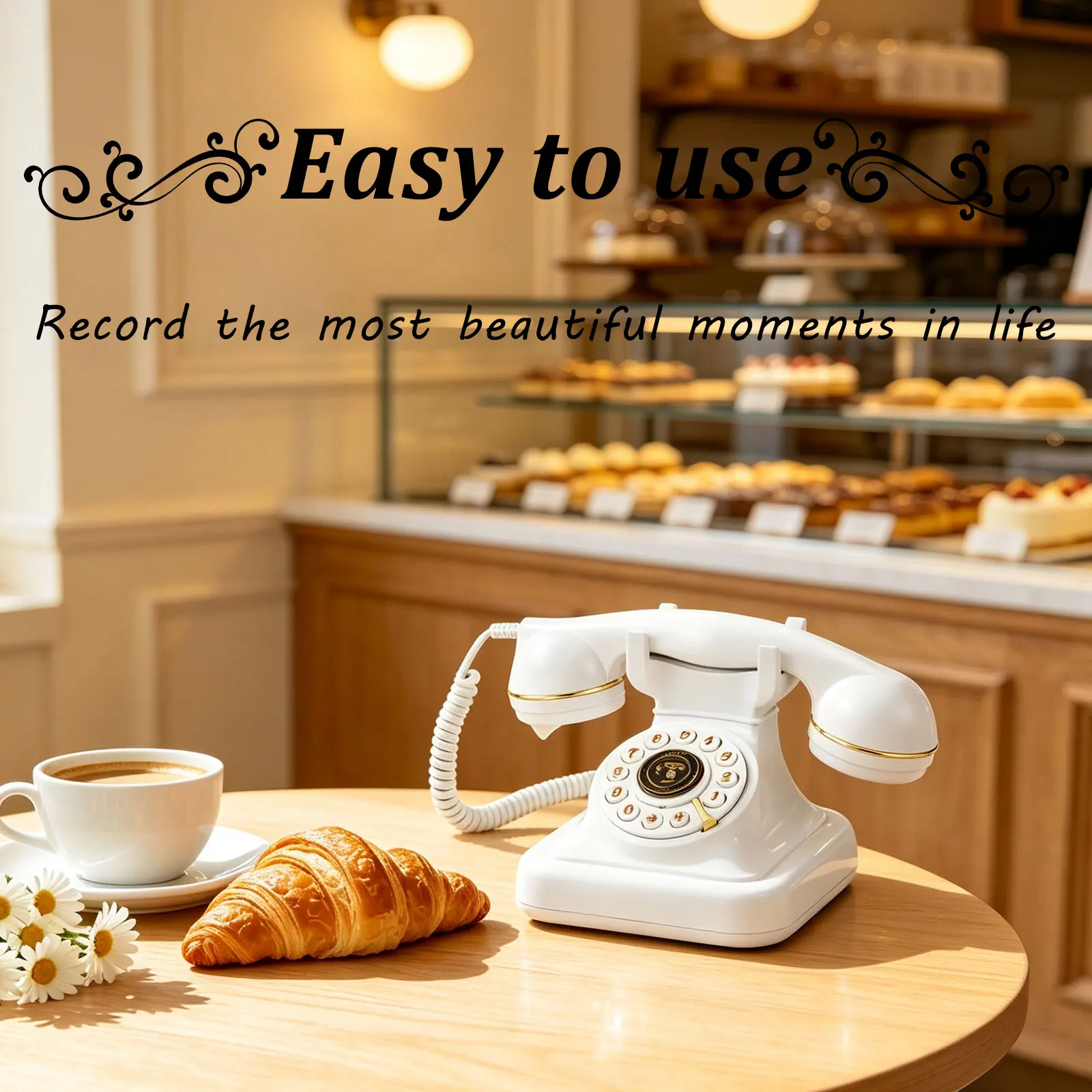 Voice message book, wedding phone recordings, classic retro style, perfect for weddings, parties, birthdays, and rentals