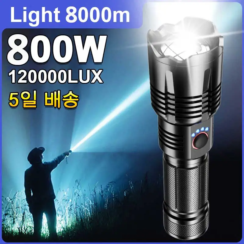 

9900000LM XHP360 Powerful Flashlight USB Recharge Flash Light Super Bright LED Flashlights Zoom Tactical Lantern Long Shot Torch