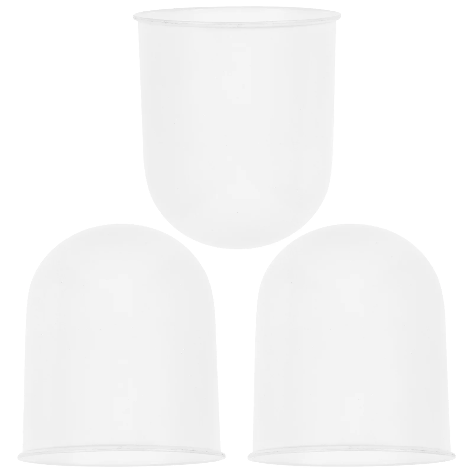 Portaspazzole da 3 pezzi Base per WC Scrubber per tazze in plastica per la pulizia della casa Scaffale bianco