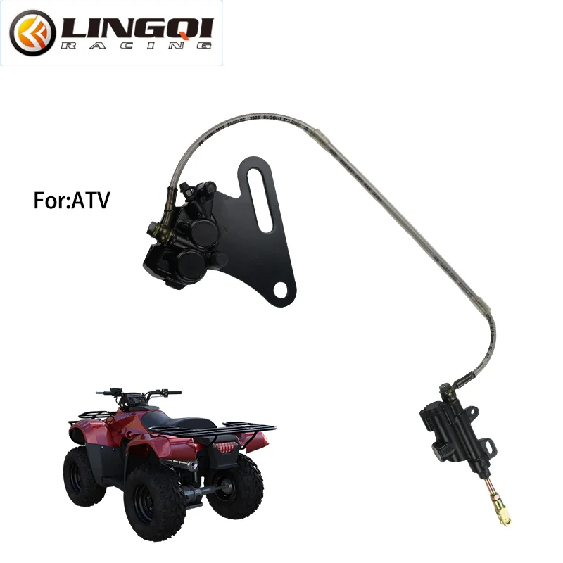 LINGQI RACING Motorcycle Rear Brake Disc Upper and Down Pump Caliper Assembly 15mm For 50-140cc Off Road Dirt Pit Bike ATV