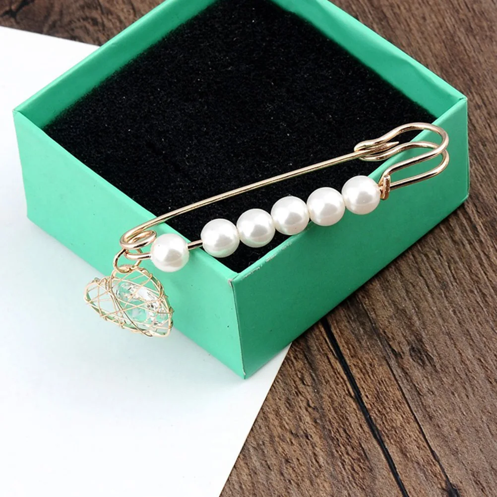 

3 Pcs Fashion Accessories for Women Brooch Pin Creative Lapel Woman Shawl Clip Clothes Golden Corsage Ornament