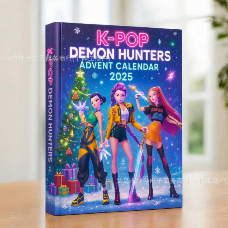 New 3D K Pop Demon Hunters Advent Calendar K-Pop Demon Hunters Rumi Mira Zoey Christmas Countdown Advent Calendar Gift 24 Days