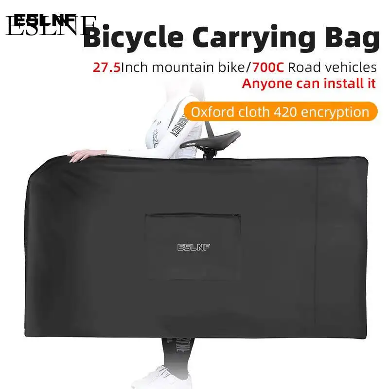 

ESLNF Waterproof Folding Bike Travel Transport Bags Case Bicycle Carrier Bag with Storage