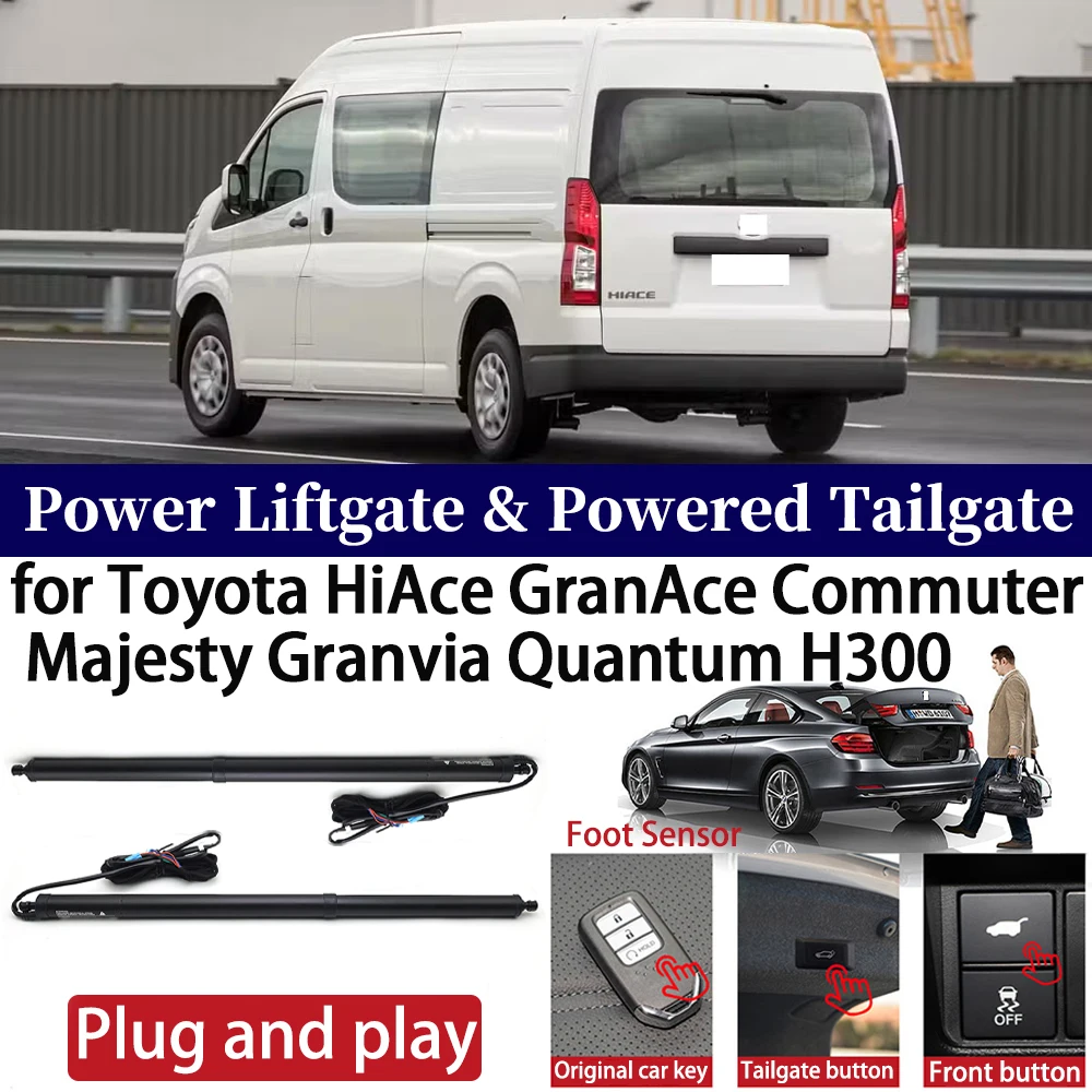 

for Toyota HiAce GranAce Commuter Majesty Granvia Quantum H300 Car Power Liftgate Automatic One-Click Powered Tailgate Strut