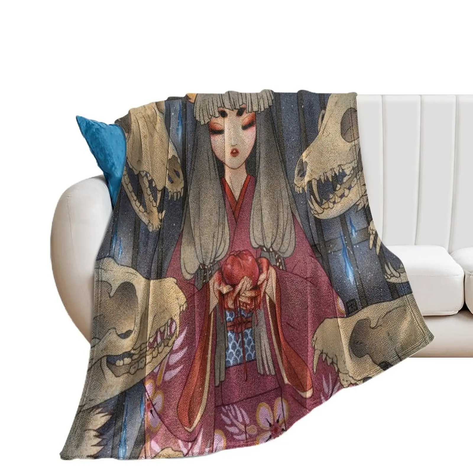 Appeasing the Whispering Spirits Throw Blanket Thin Warm manga Thermal Blankets