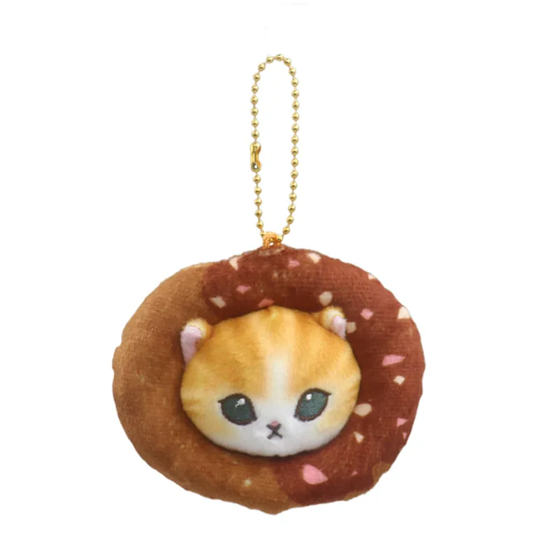 พวงกุญแจตุ๊กตาโดนัทผลไม้น่ารัก โมฟุแซนด์ พร้อมสายคล้องกระเป๋า ตุ๊กตาขนนุ่ม ตกแต่งซิปกระเป๋าเป้ ของขวัญตุ๊กตาการ์ตูนน่ารักสำหรับเด็กผู้หญิง