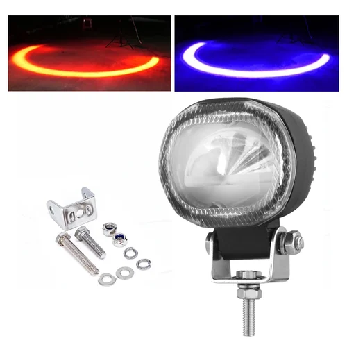 Imagen 2 del producto Arco 12V-80V Mini carretilla elevadora luz de advertencia LED luz roja azul seguridad trabajo camión señal delantera trasera 1 ud.