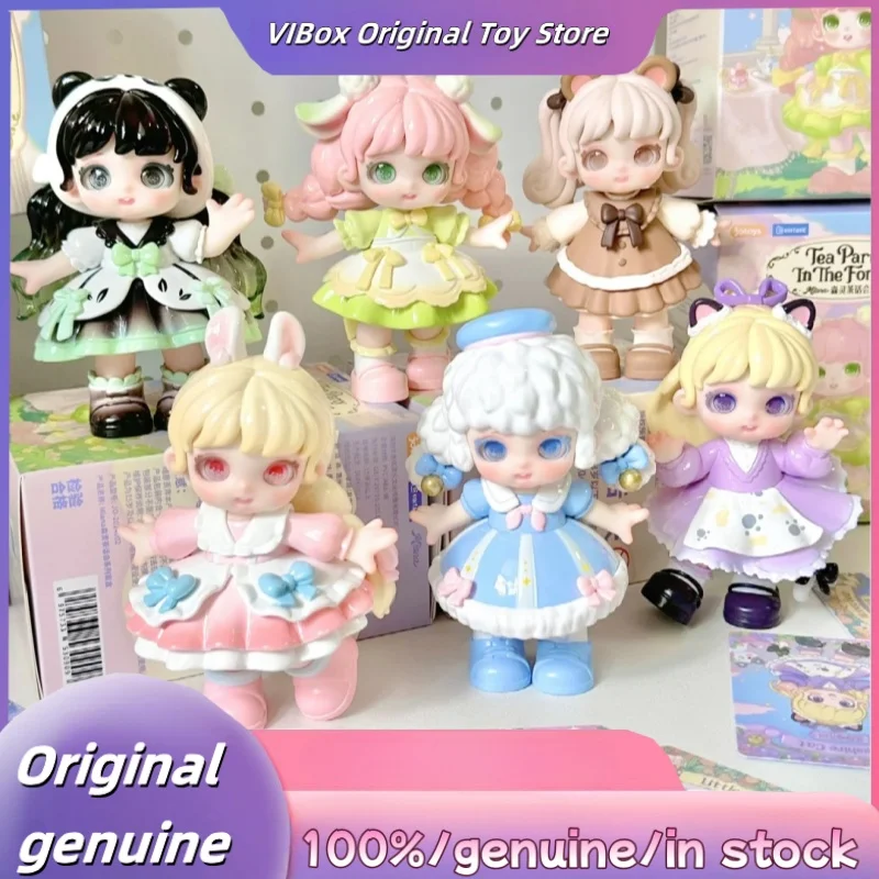 

В наличии, натуральная серия Miana Senling Tea Party, слепая коробка, модная игрушка, фигурка, украшение для рабочего стола, подарок на день рождения, загадочная коробка
