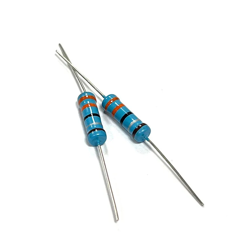 20pcs 2W 3R3 33R 330R 3K3 33K 330K 3.3 33 330 Ohm R K 1% ความแม่นยําตัวต้านทานฟิล์มทองแดง 0.1R-10M