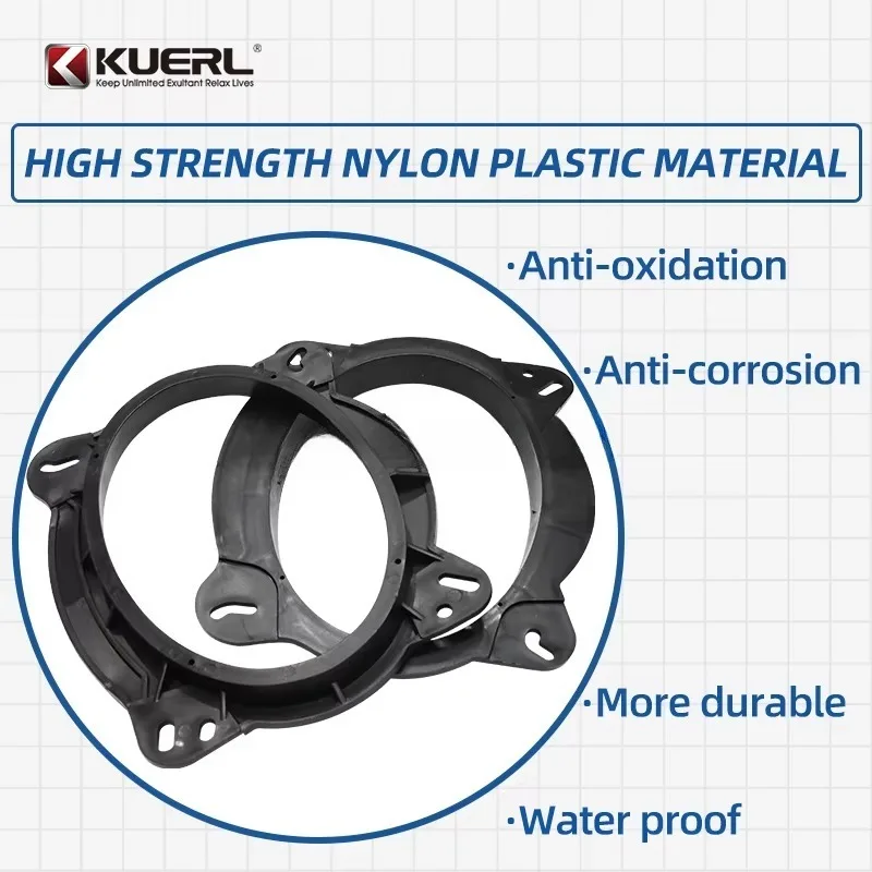 Suitable for Toyota Front Door 6X9 Speaker Pads, Dedicated Audio Modification Speaker Rings, Plastic Speaker Gaskets