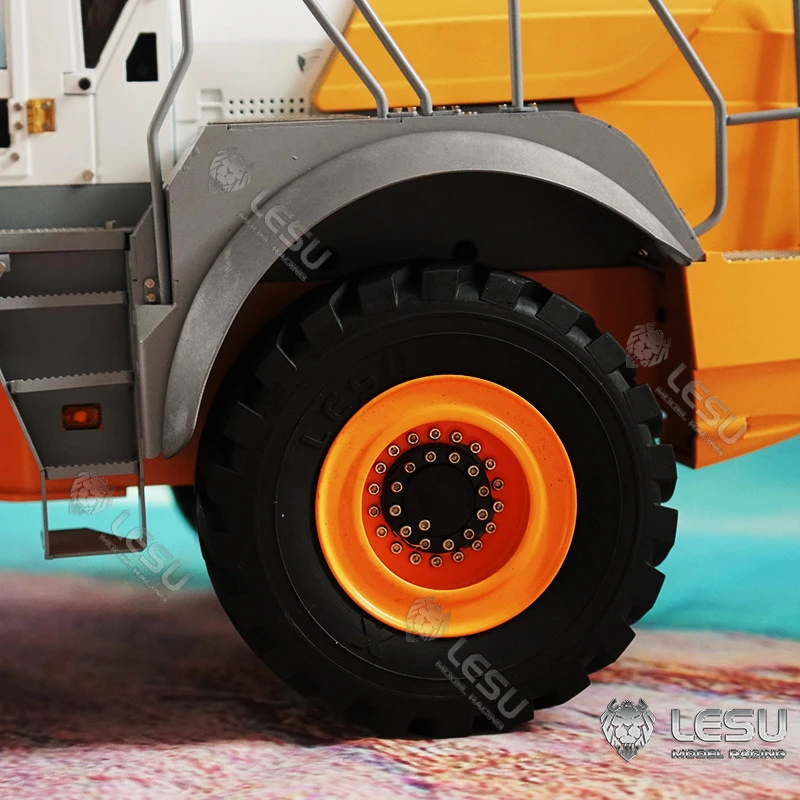 LESU Metal Housing Upgrade 1/16 Hydraulic Loader l574 Wheel Engineering Forklift Rear Wheel Eyebrow Model Ck-1574-B
