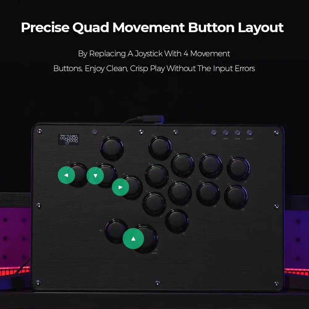 Haute42 Fightstick Arcade Controller Joystick Hitbox Leverless Controller For PC/PS4/PS5/Switch Fight Stick Game Controller