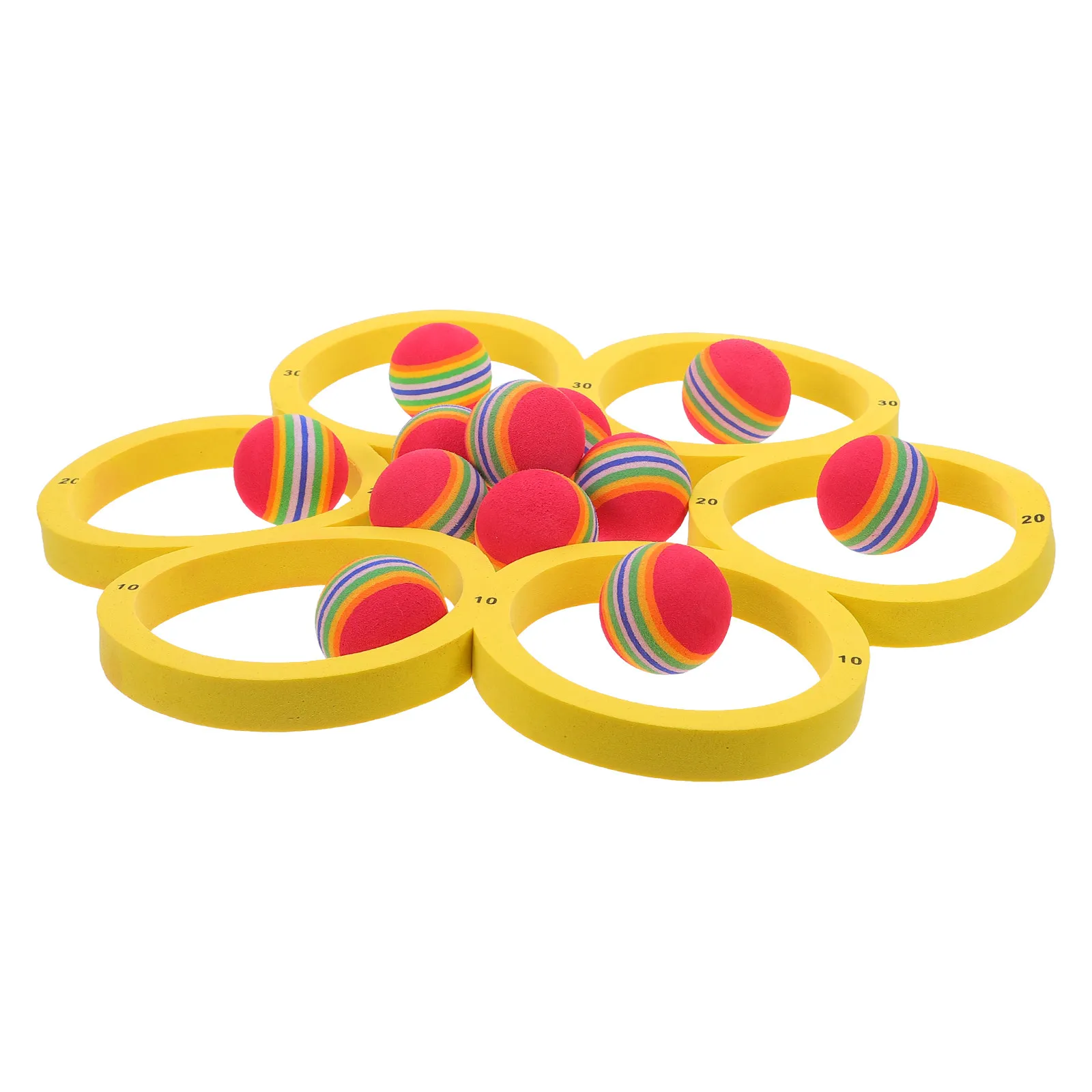 

Набор для игры в метание колец на воде из ЭВА с 12 шариками, с подсчетом очков, для активного отдыха на открытом воздухе, семейное развлечение