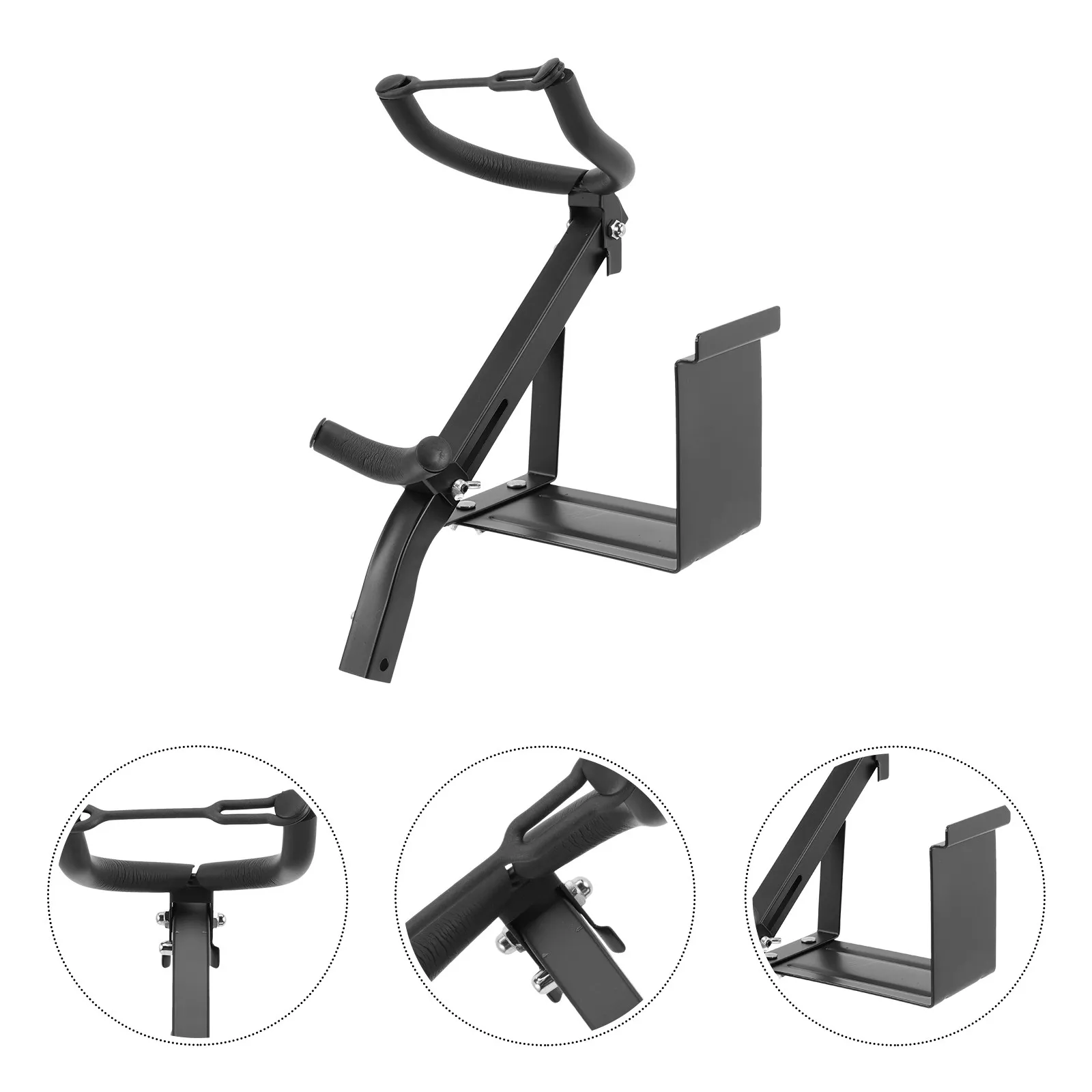 

Alto Tenor Saxophone Wall Holder Sturdy Iron Stand for Safe Instrument Storage Scratch Proof Design Music Room Home Display Rack