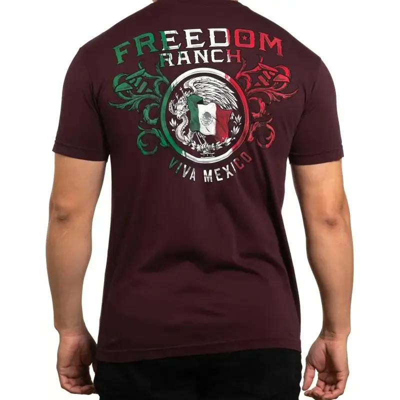 Freedom Ranch Men s T shirt Tri Color Freedom