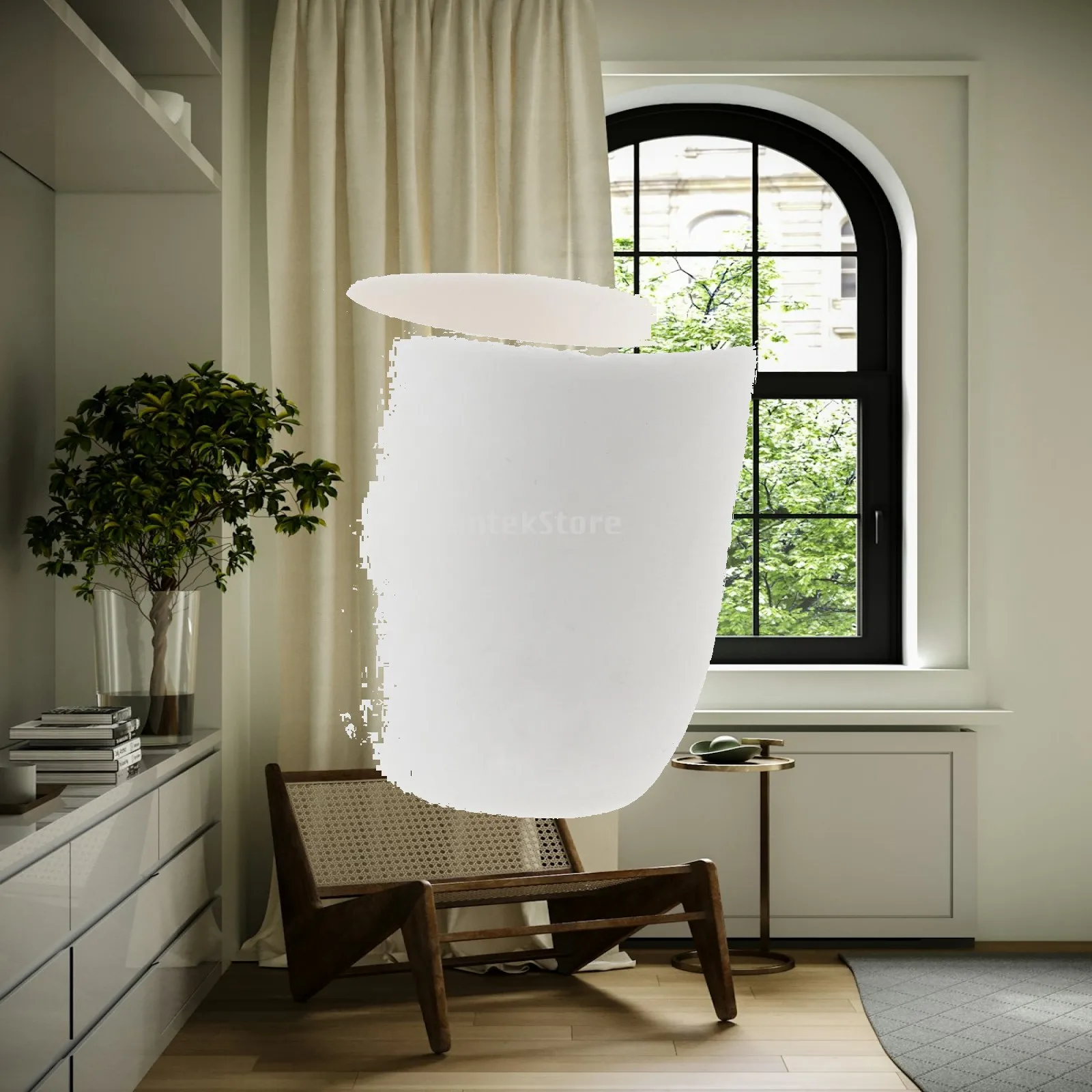 Alumina Lab Crucible 1600C Long Use Ceramic Melting Cup Sturdy Thermal Stability for Research Work