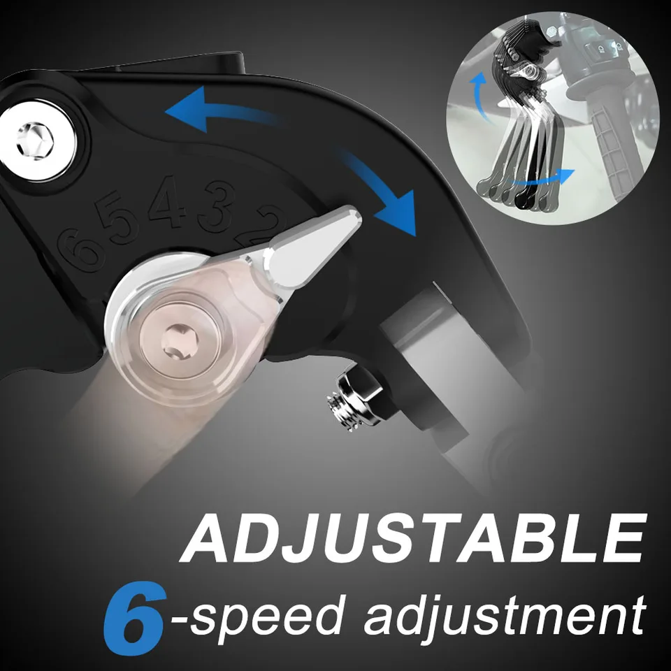 Leviers de frein d'embrayage CNC réglables, 1 paire, pour moto Honda Leviers de frein d'embrayage CNC réglables, 1 paire, pour moto Honda