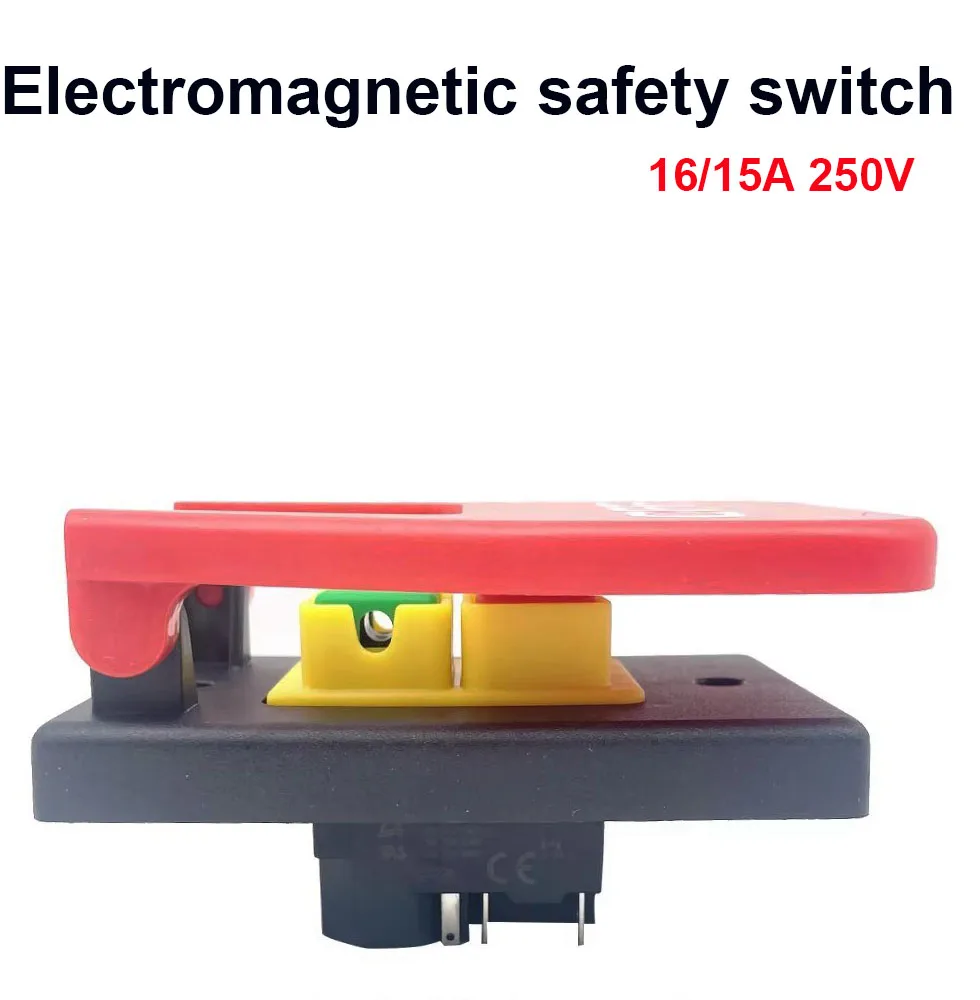 KJD17B 220V-240V 16A 5E4 electromagnetic safety switch with emergency stop cover