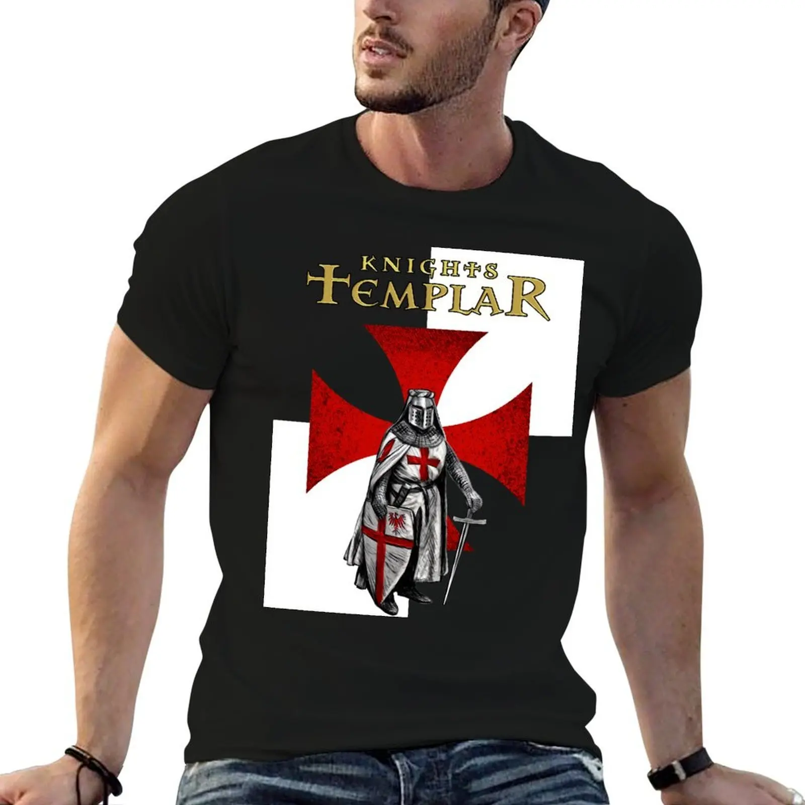 Knight Templar | Crusades Knights | Christian Warrior T-Shirt t shirts for man cotton printed t shirts for man T-Shirt