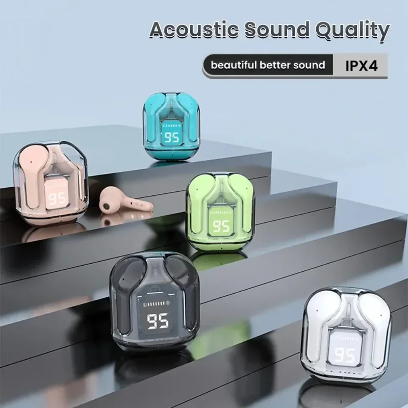 TWS Air31 Digital Display Wireless Bluetooth Headphone Sports Music in-Ear Noise Cancelling Earphone